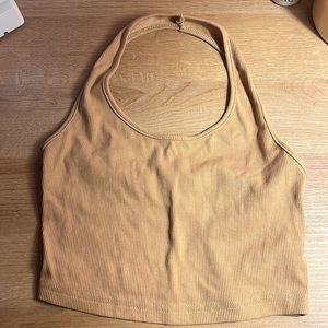 Nude Halter top size S cropped